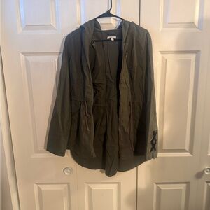 Maurices Olive Green Hooded Jacket